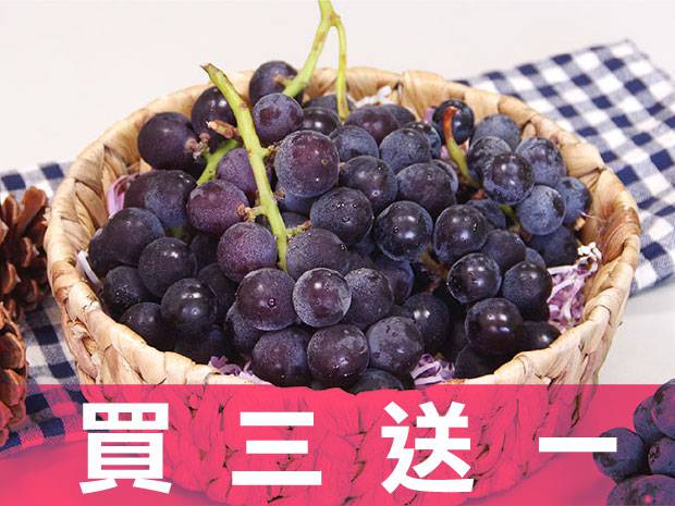 【大村】香Ｑ葡萄4斤買三送一組