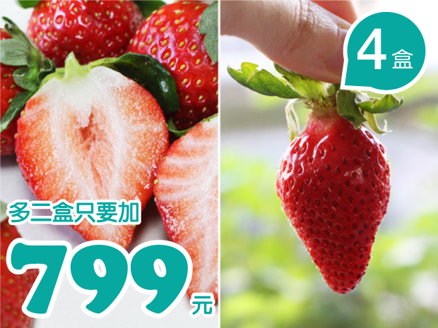 【大湖】友善生態的無毒綜合草莓4盒