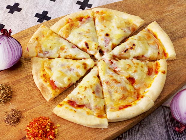 夏威夷乳酪三重奏pizza披薩(8吋)二片組(加價購)