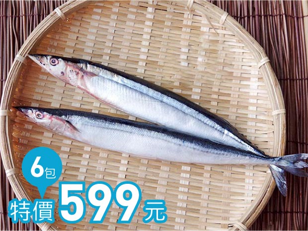 北日本海雙A級秋刀魚(2尾入)六包組