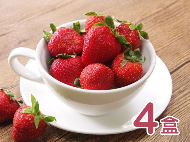 預購-【阿里山】吃酵素的有機轉香水草莓320g(4盒)