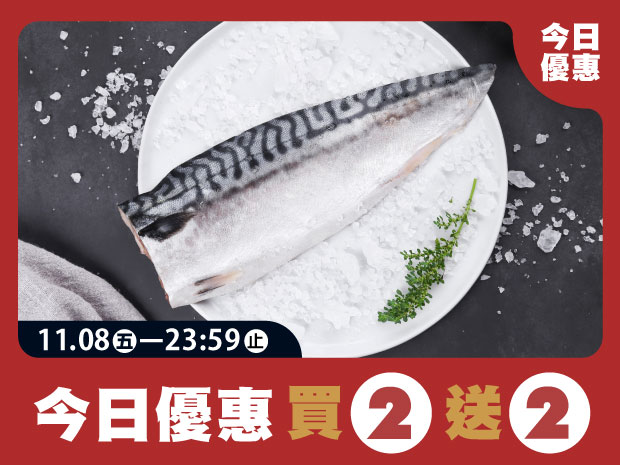 【買二送二】極鮮挪威鯖魚片(無鹽)140-180g